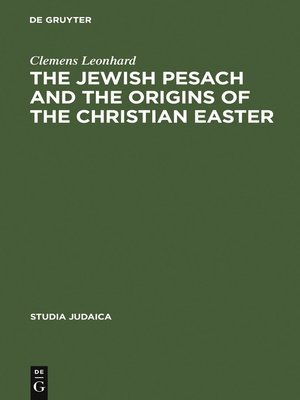 cover image of The Jewish Pesach and the Origins of the Christian Easter
